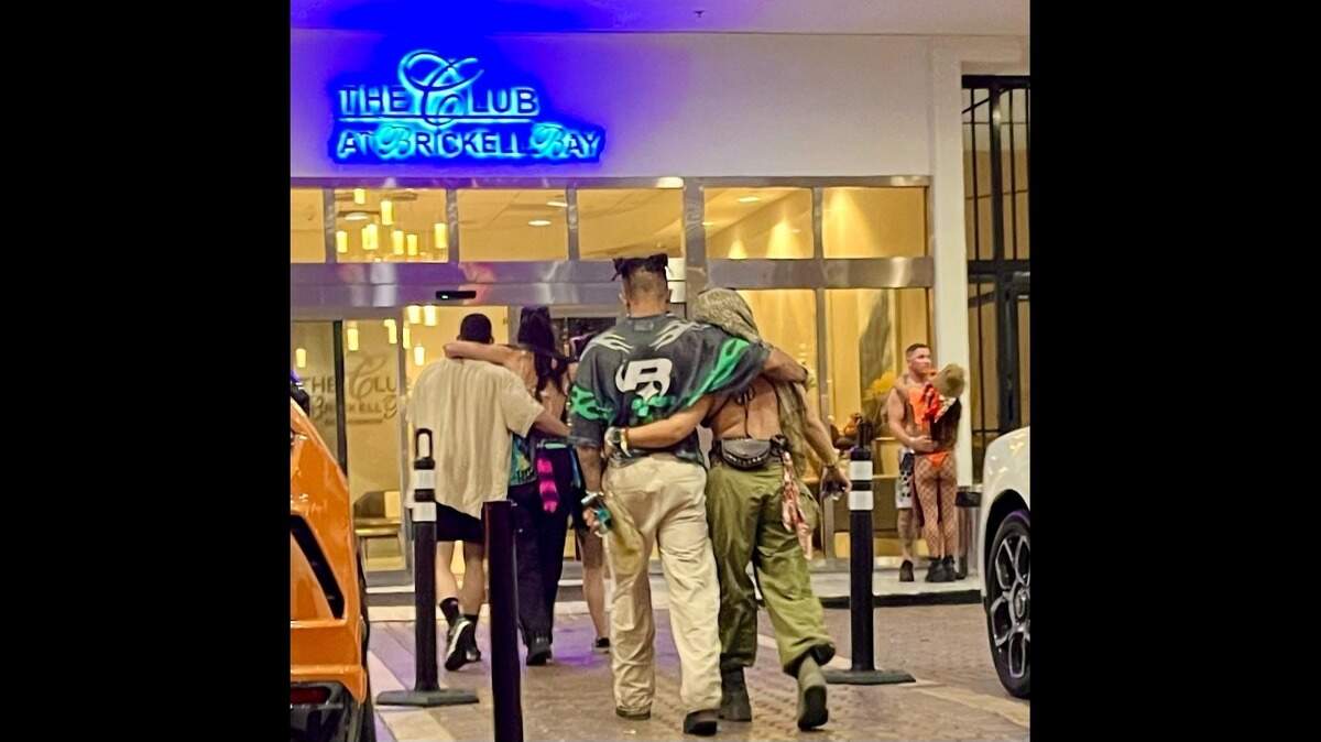 Partygoers stumble back to The Club at Brickell Bay at 4 a.m. on March 30, 2026. Partygoers stumble back to The Club at Brickell Bay at 4 a.m. on March 30, 2026.